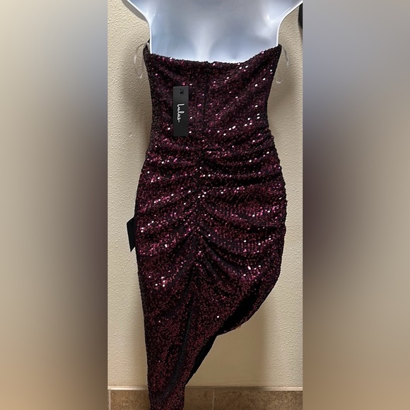 Lulus sequined strapless dress NWT - Picture 3 of 3